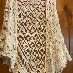Vintage crochet wrap